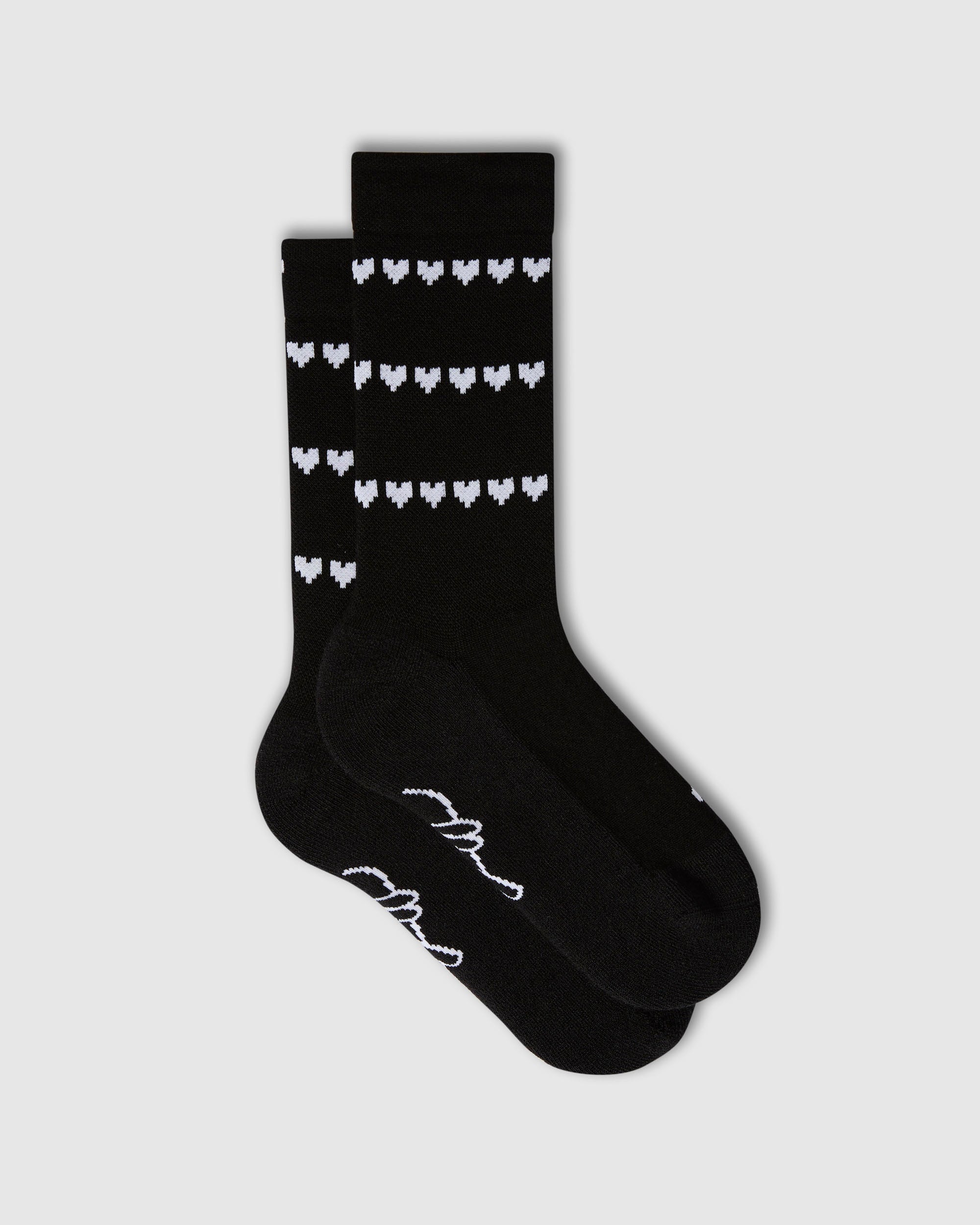 #MERINO HEART BLACK