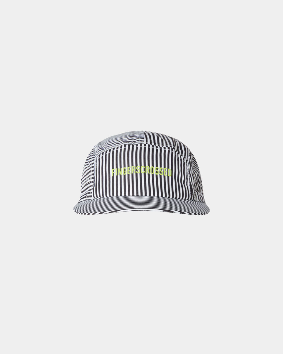 #CAP SUPER LIGHT STRIPES - BLACK / WHITE