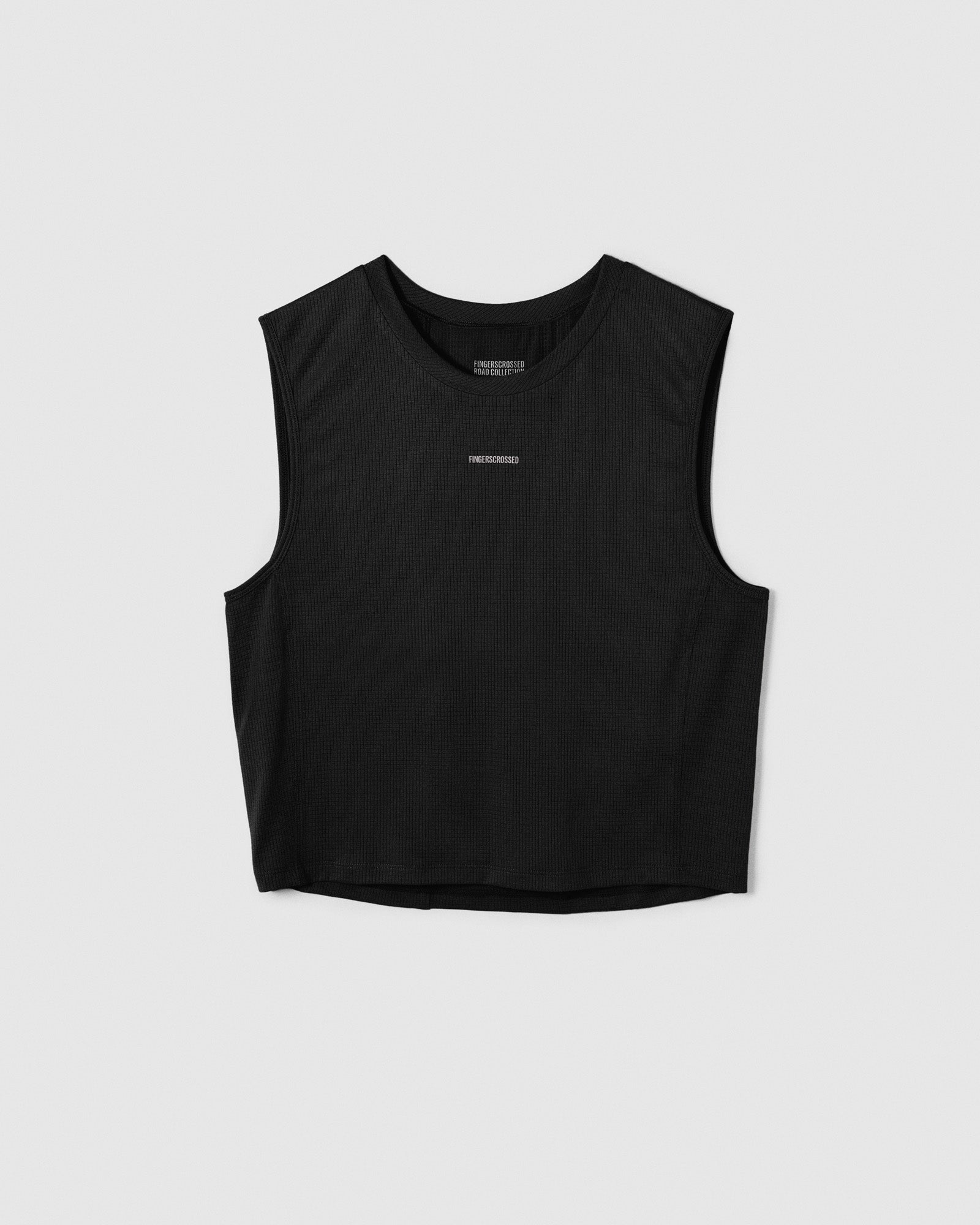 #ROAD CROP TOP DAMEN BLACK