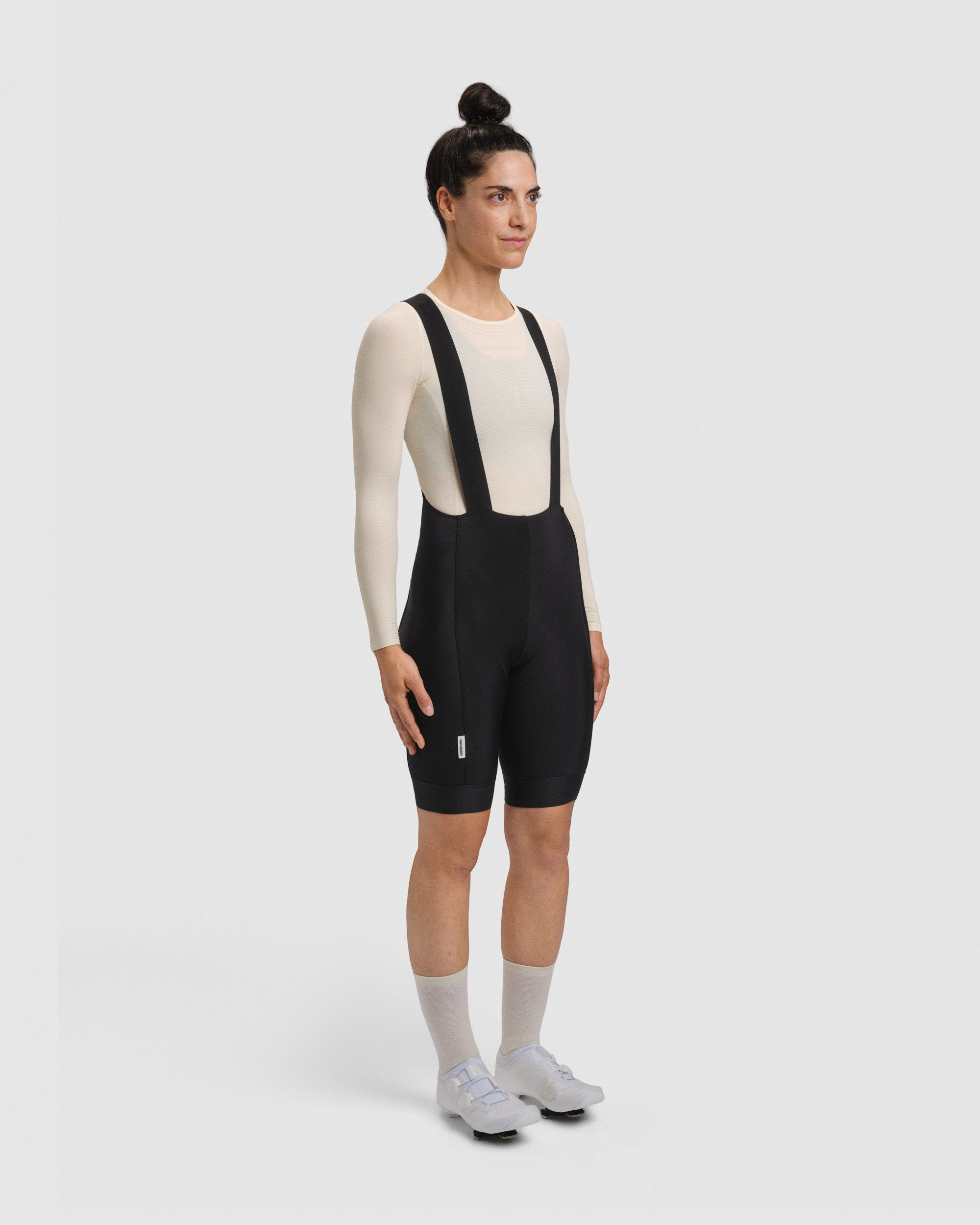 #ROAD BIB THERMAL WOMEN BLACK