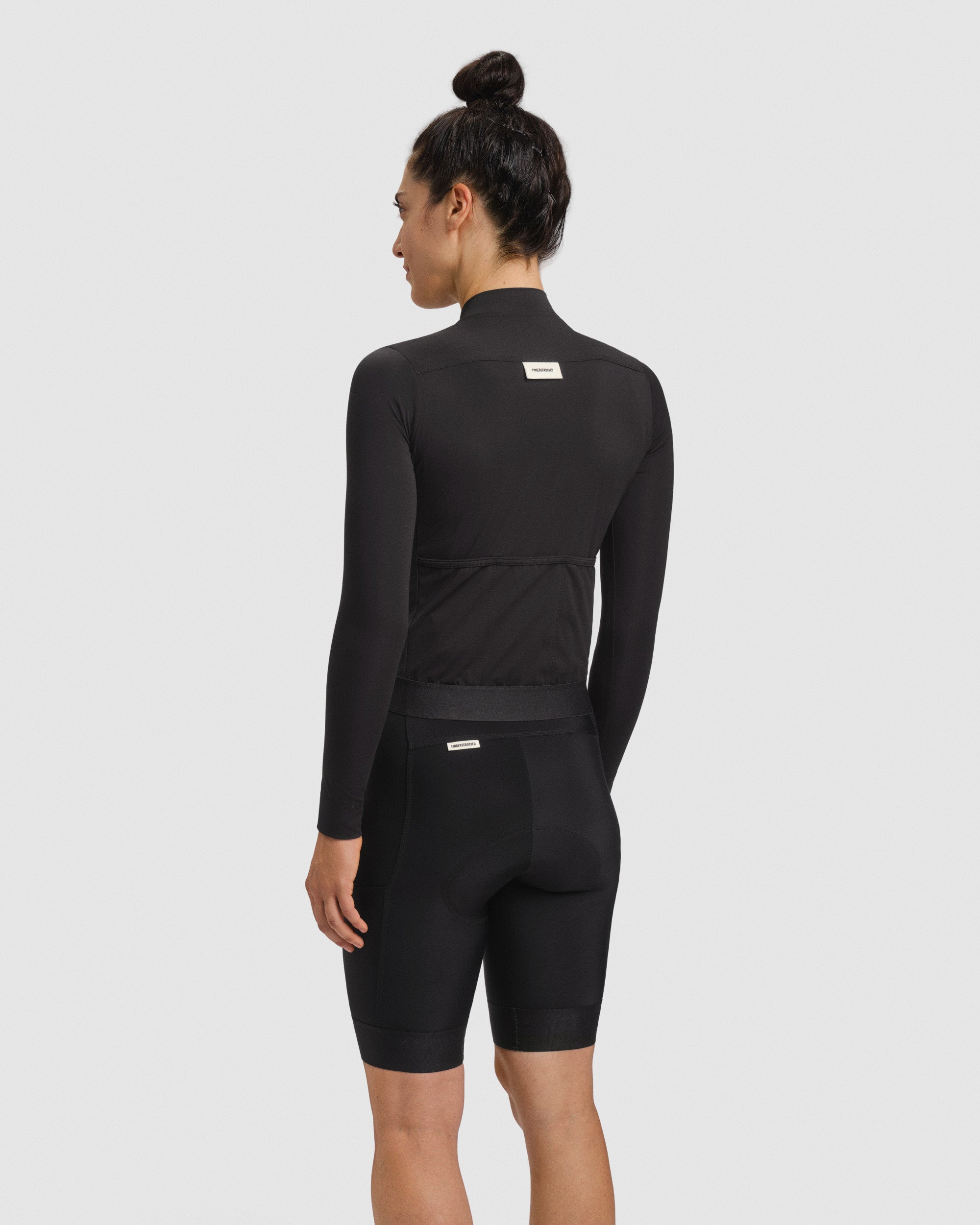 #ROAD JERSEY LS WOMEN BLACK
