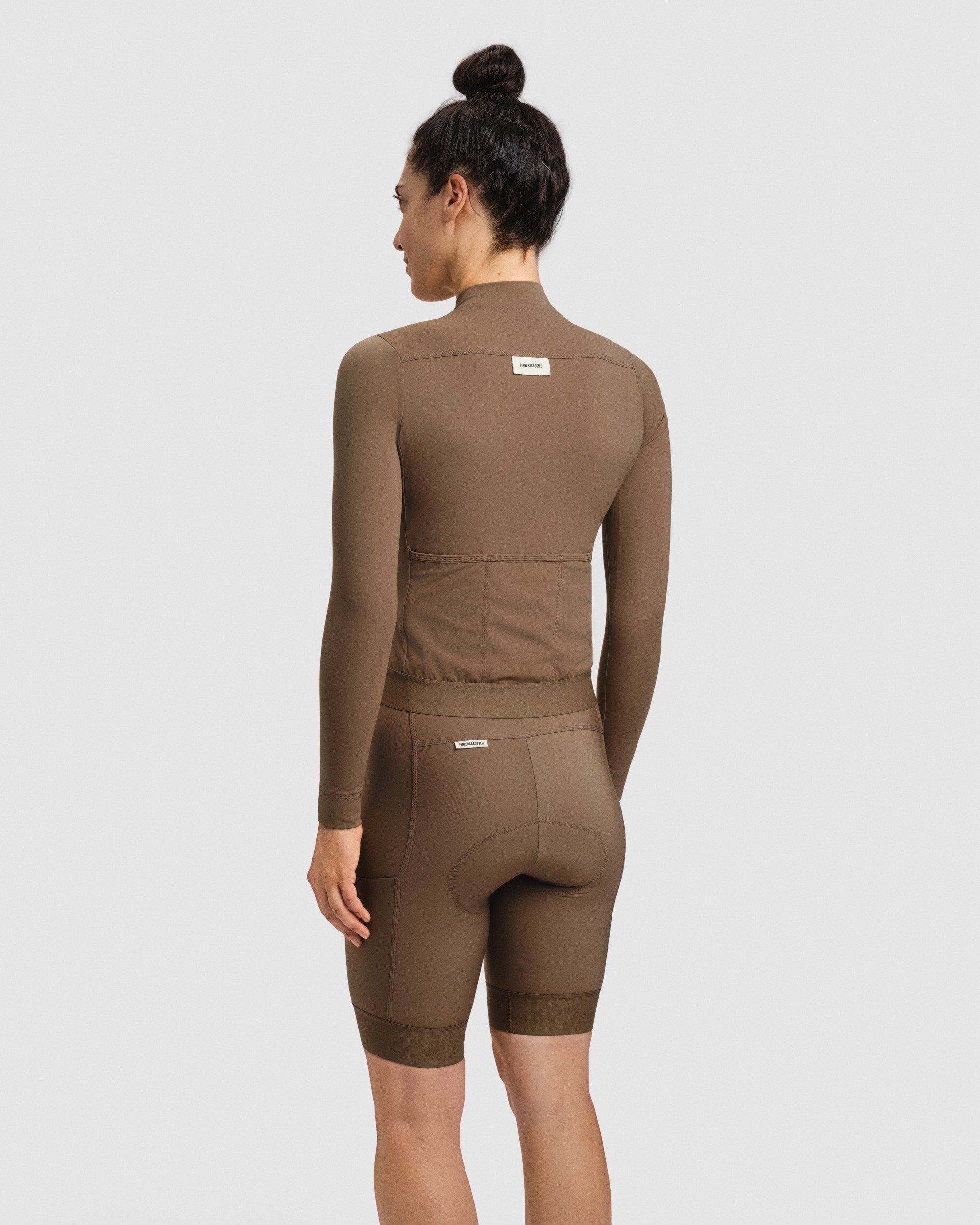 #ROAD JERSEY LS DAMEN GROUND