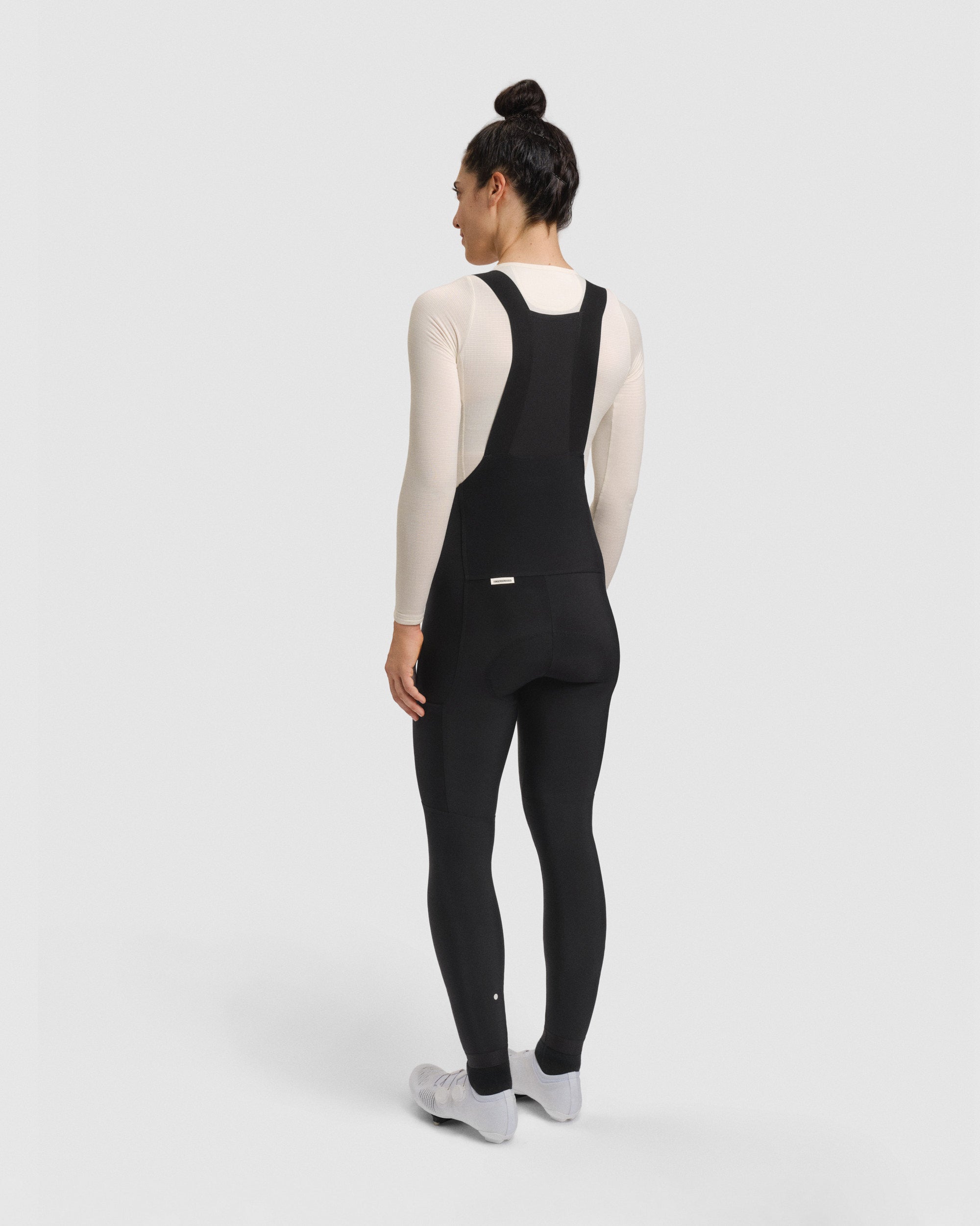 #ROAD BIB LONG THERMAL WOMEN BLACK