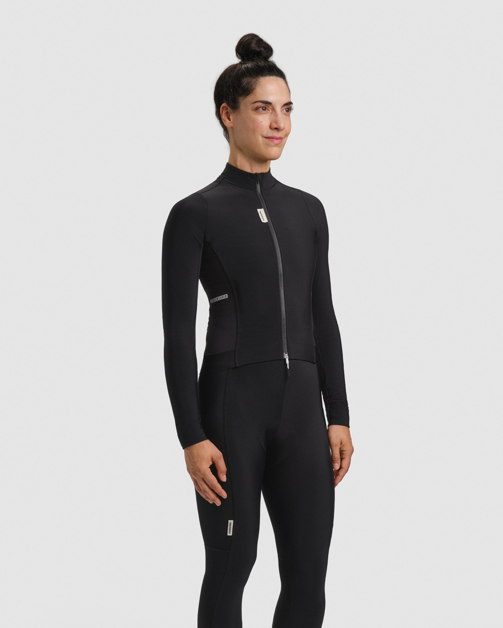 #ROAD JERSEY LS THERMAL WOMEN BLACK
