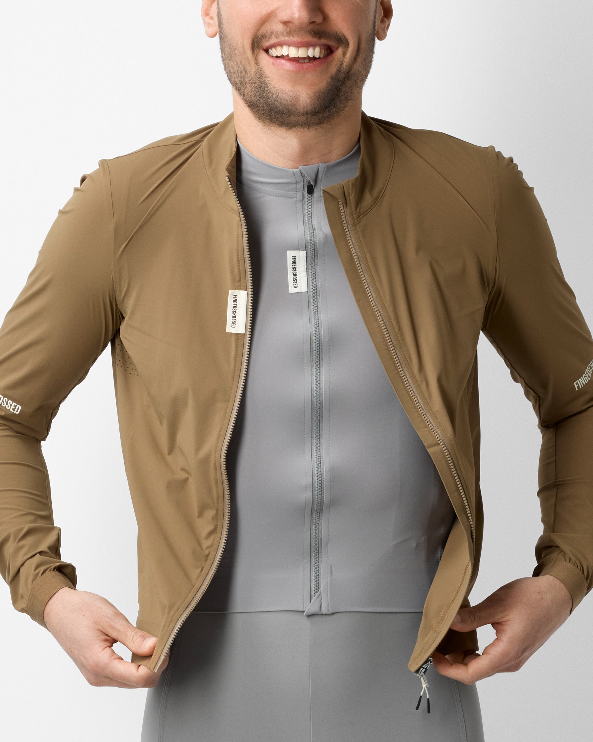 #ROAD WIND JACKET MEN WALNUT