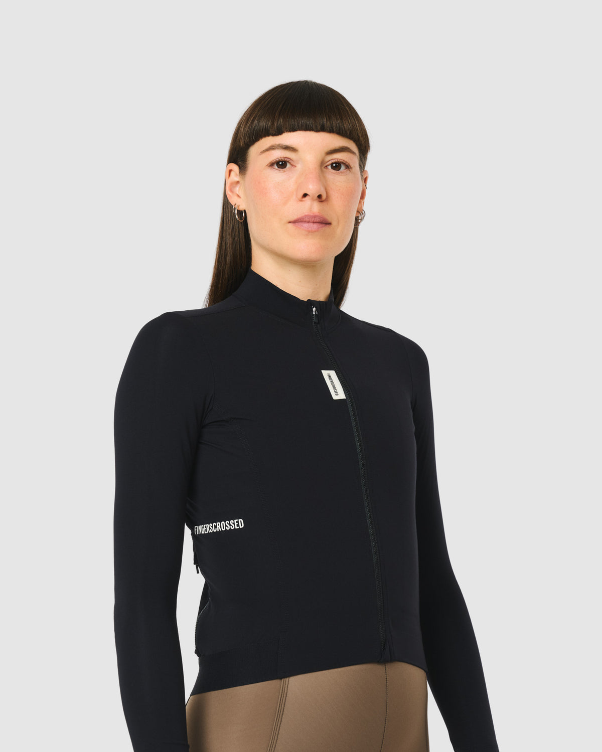 #ROAD JERSEY LS WOMEN BLACK