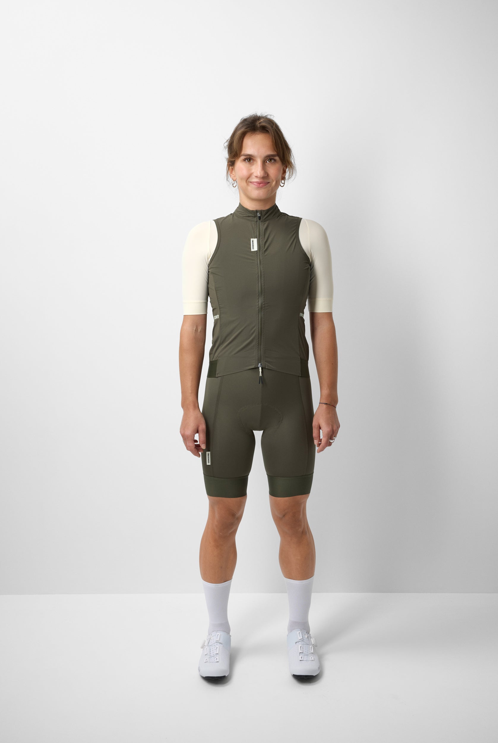 #ROAD WIND VEST WOMEN OLIVE