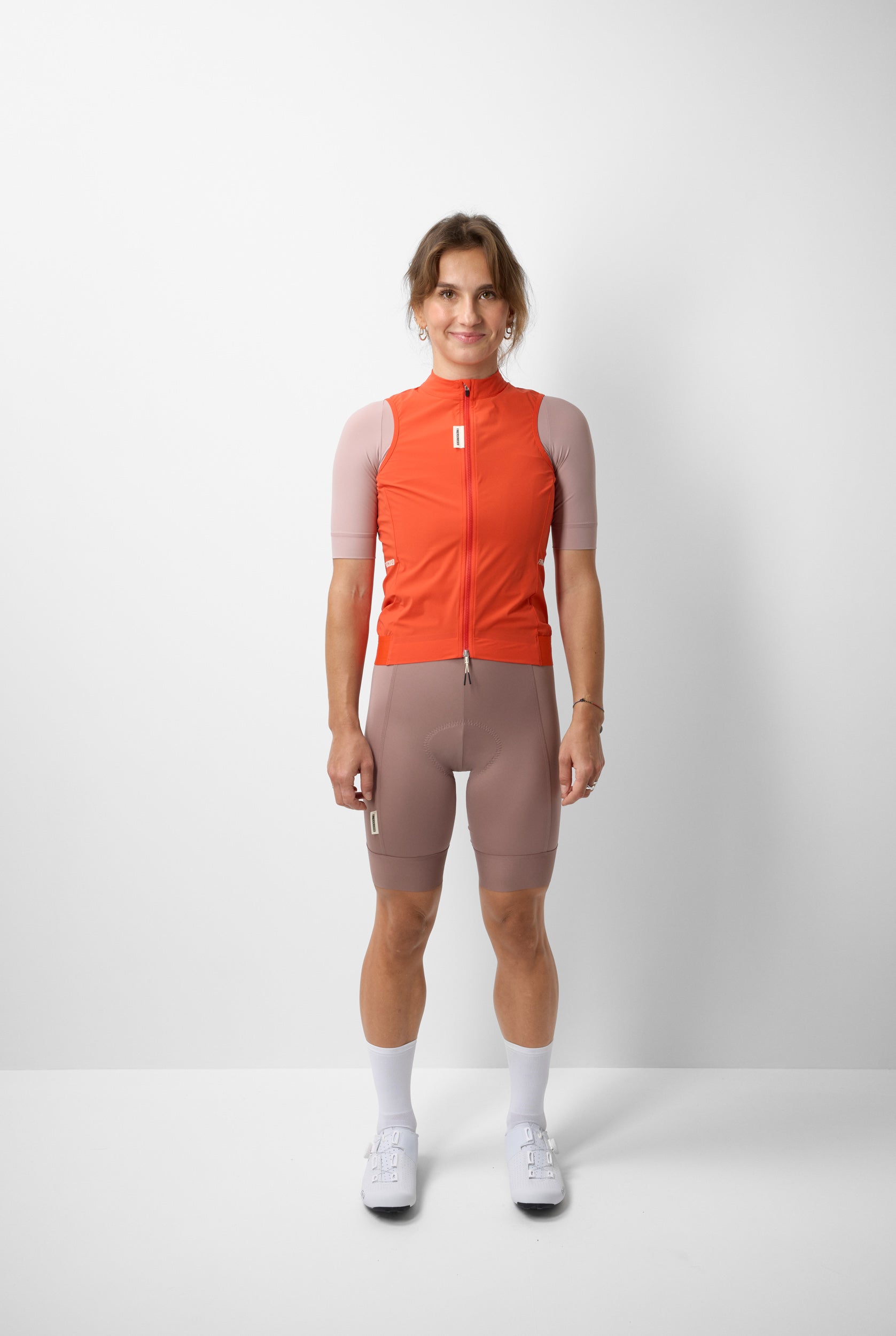 #ROAD WIND VEST WOMEN POPPY RED