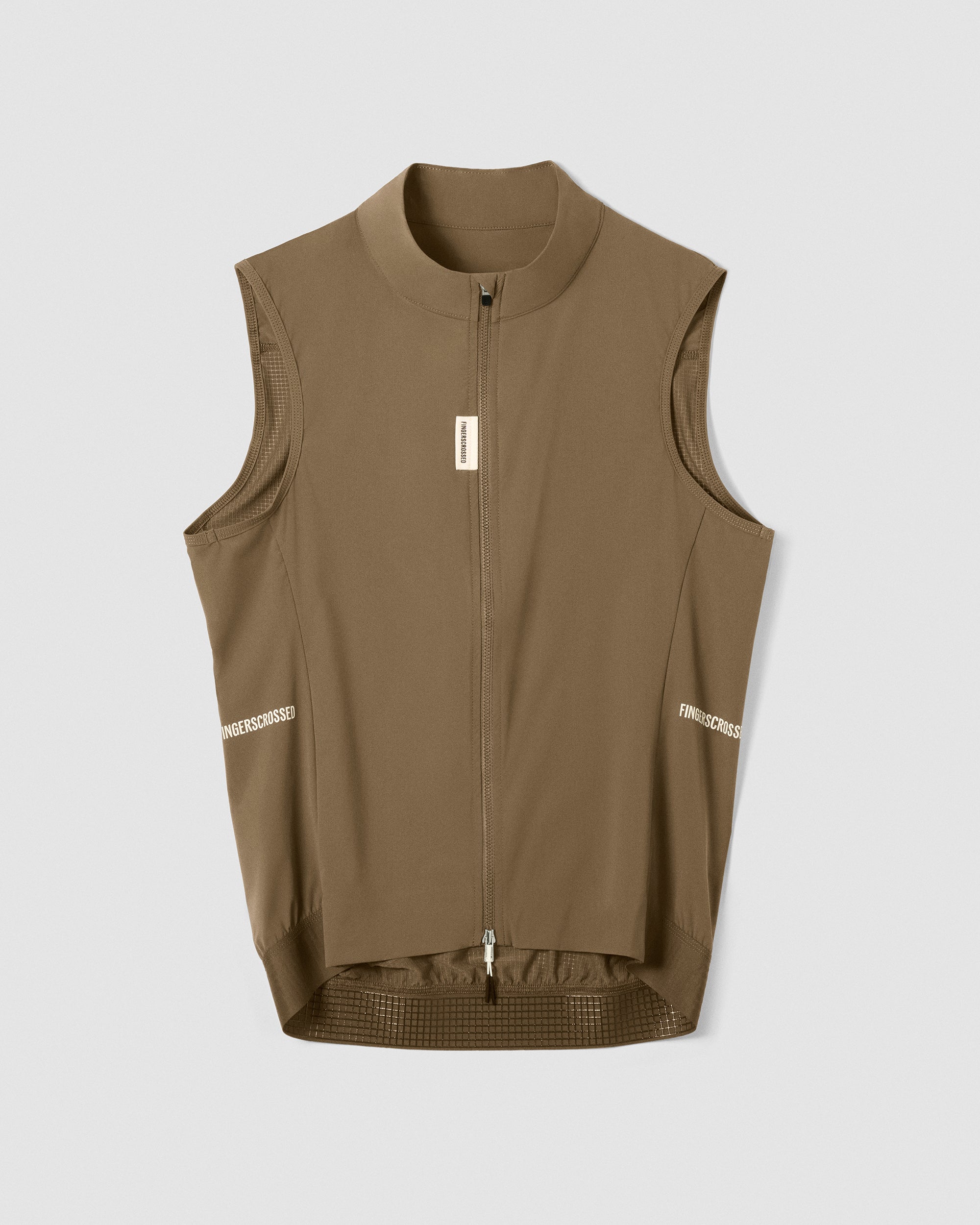 #ROAD WIND VEST WOMEN WALNUT