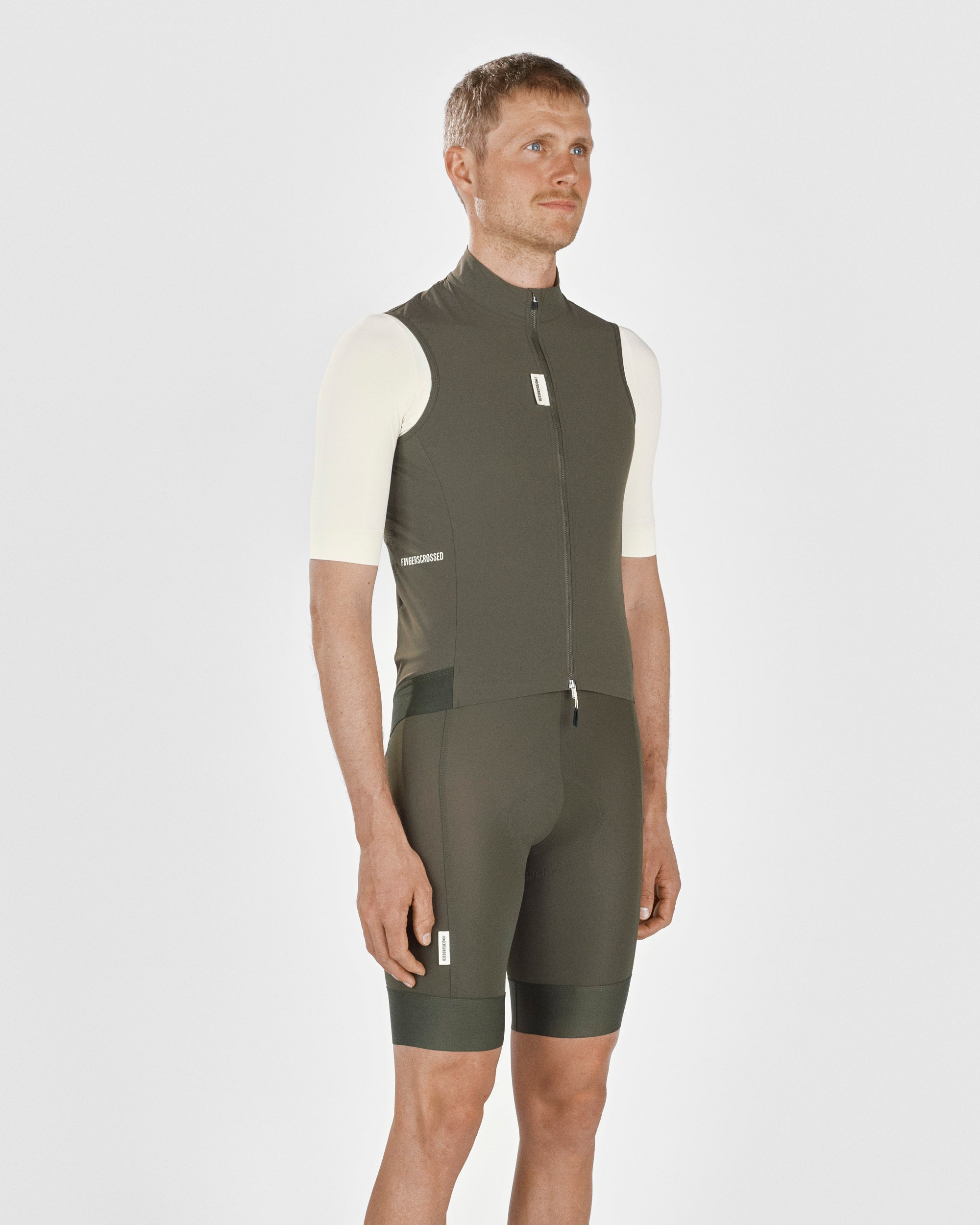 #ROAD WIND VEST MEN OLIVE