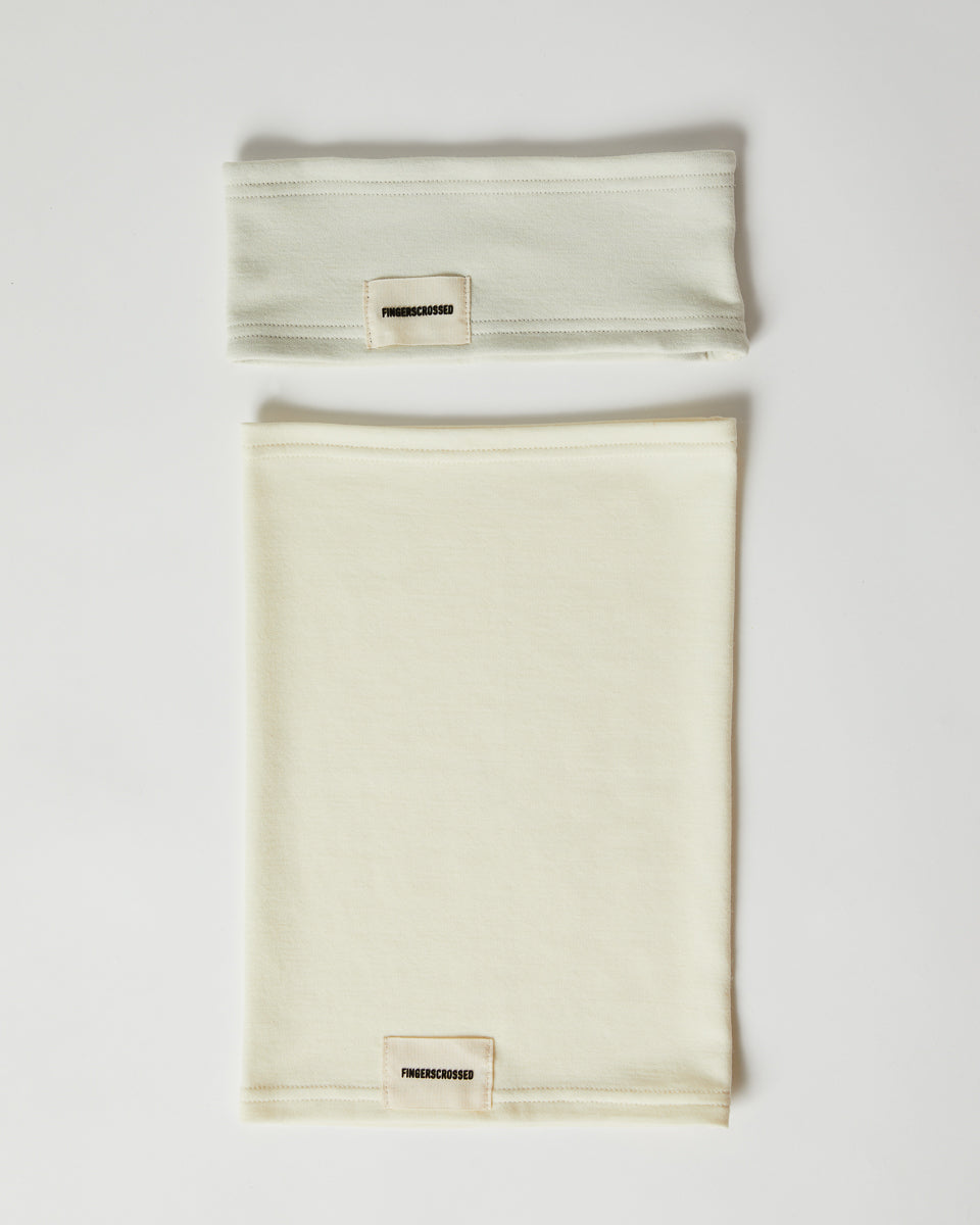 #2 SET HEADBAND + TUBE SCARF TOFU