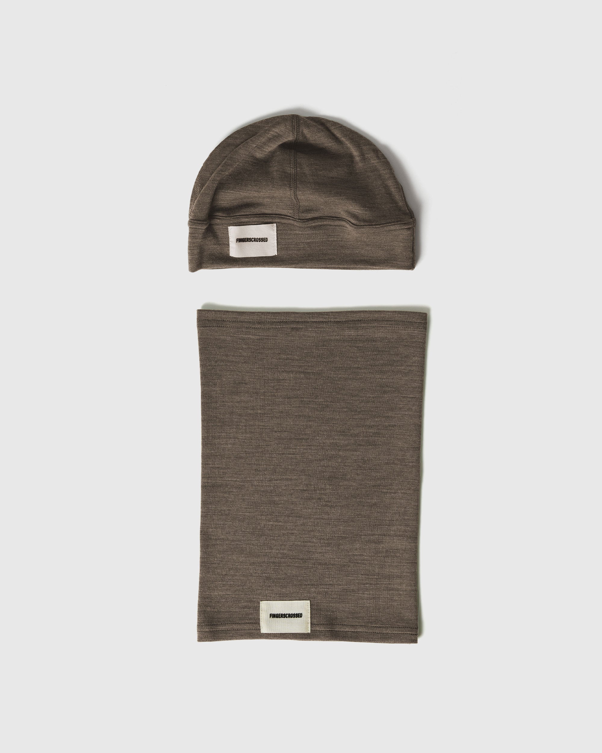 #2 SET BEANIE + TUBE SCARF OLIVE