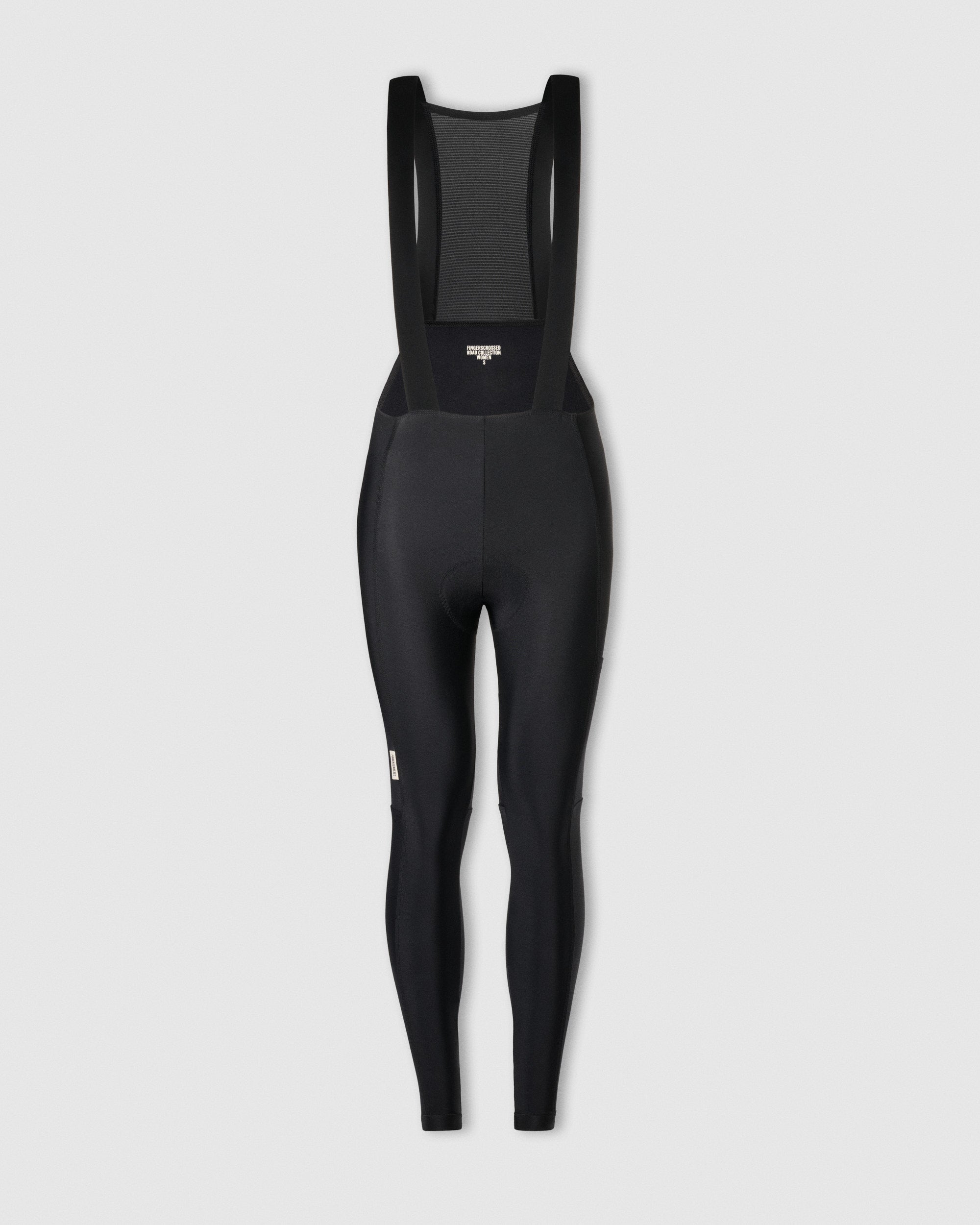 #ROAD BIB LONG THERMAL WOMEN BLACK