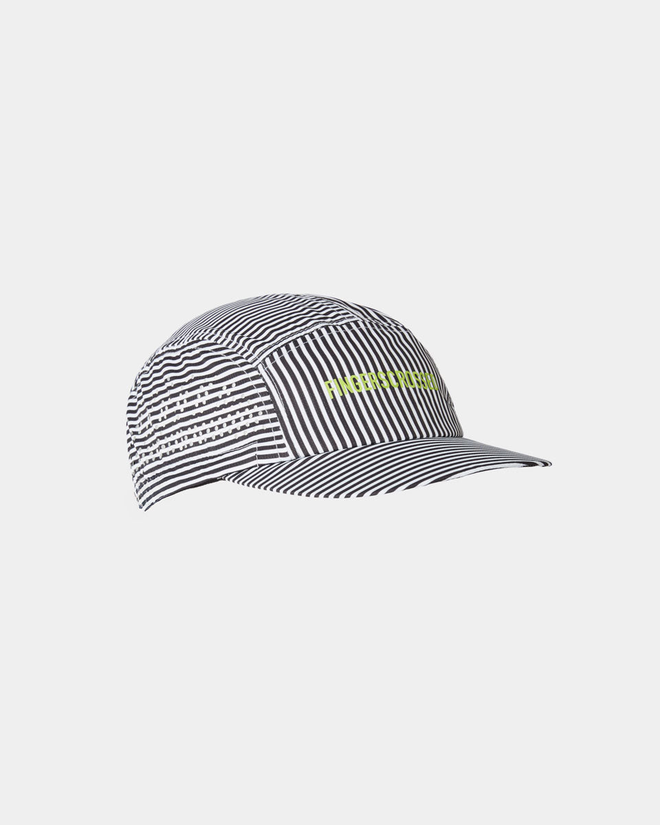 #CAP SUPER LIGHT STRIPES - BLACK / WHITE