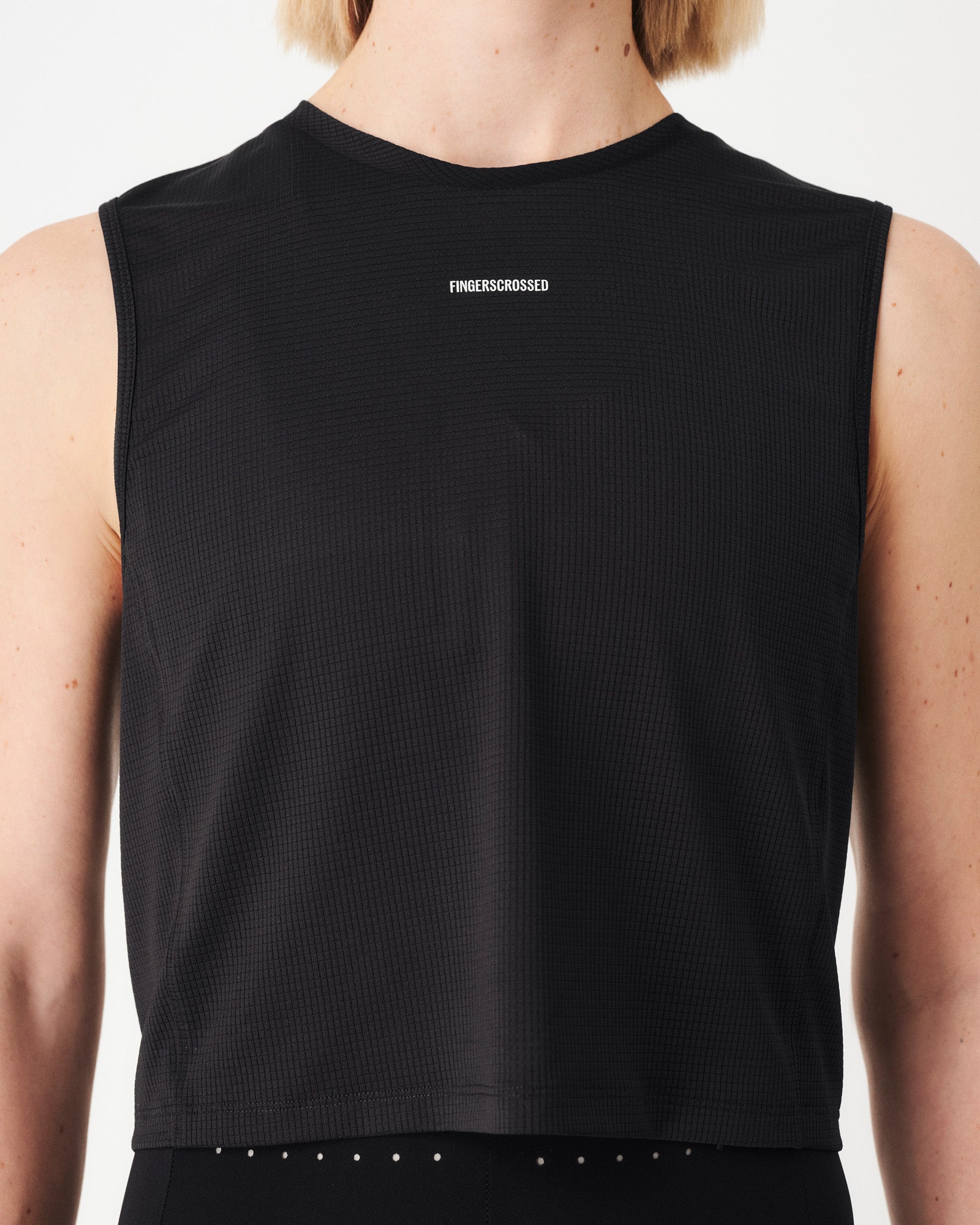 #ROAD CROP TOP DAMEN BLACK