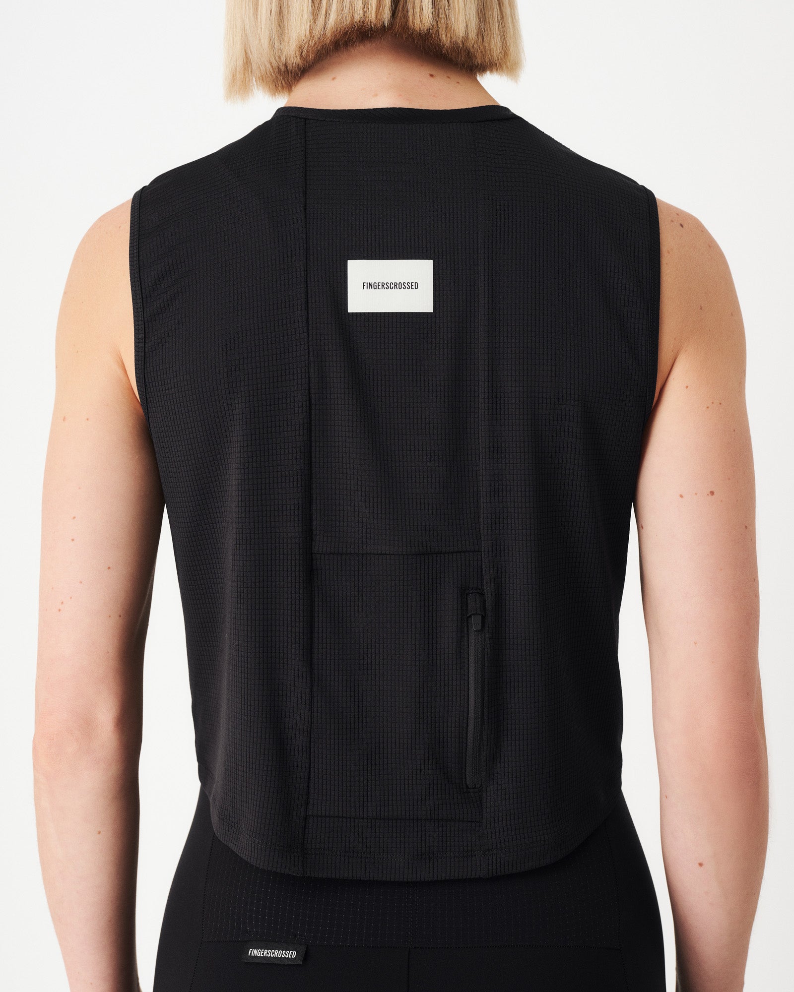 #ROAD CROP TOP DAMEN BLACK