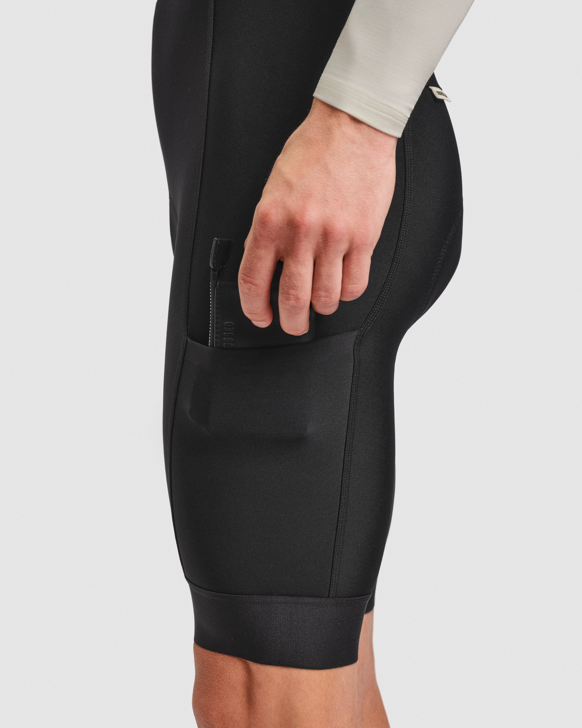 #ROAD BIB THERMAL MEN BLACK