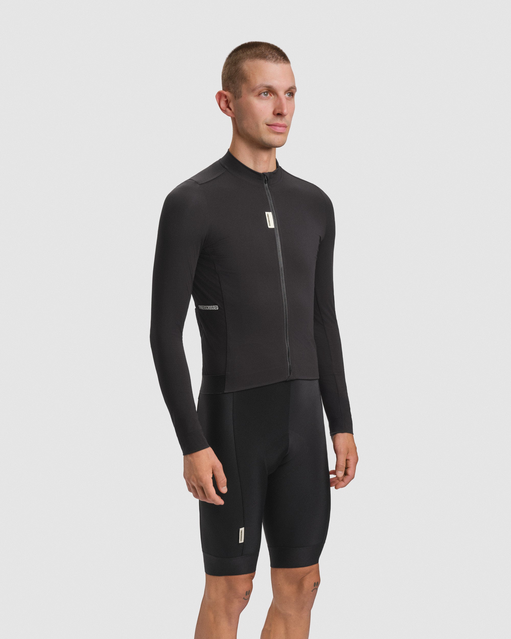 #ROAD JERSEY LS MEN BLACK