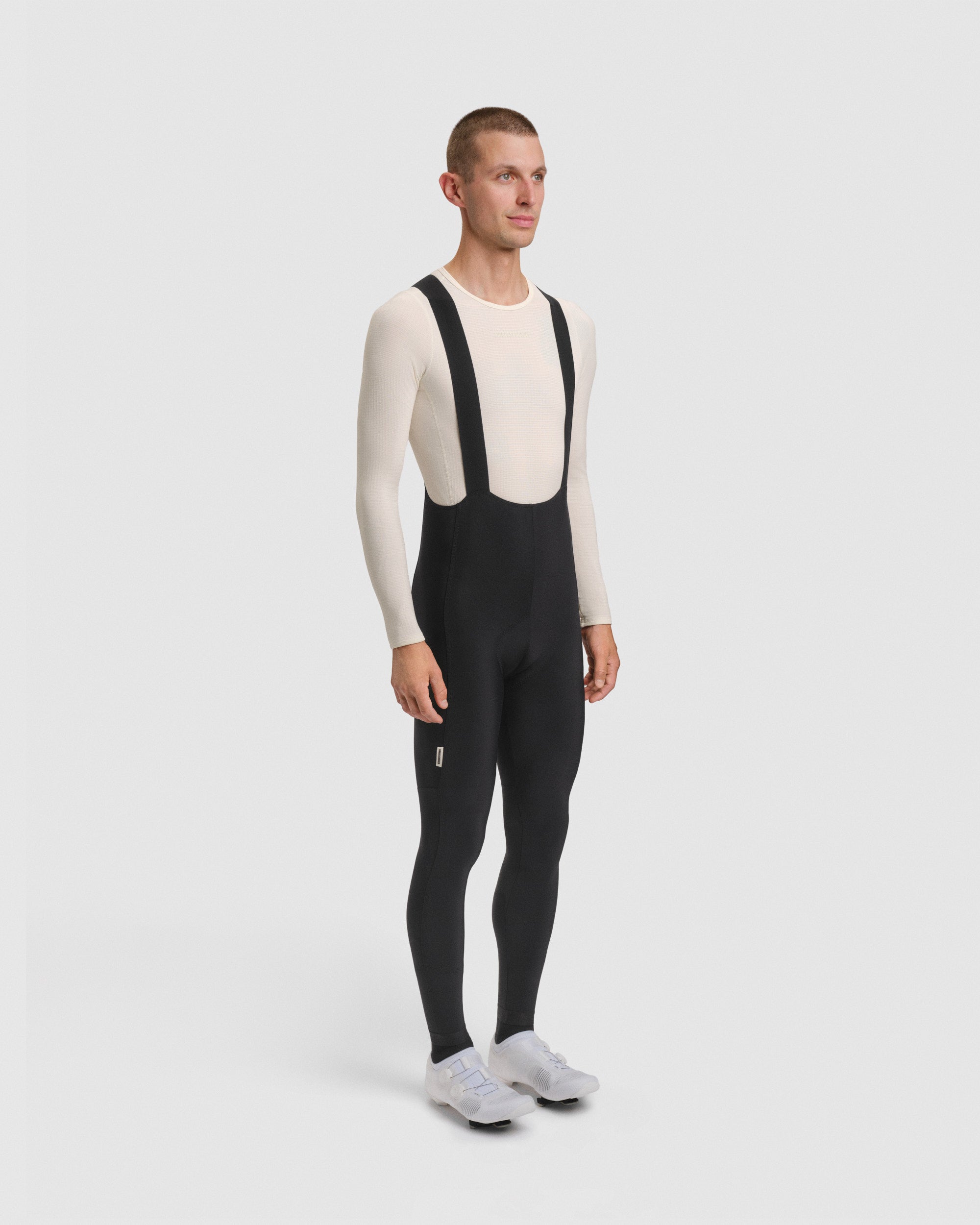 #ROAD BIB LONG THERMAL MEN BLACK