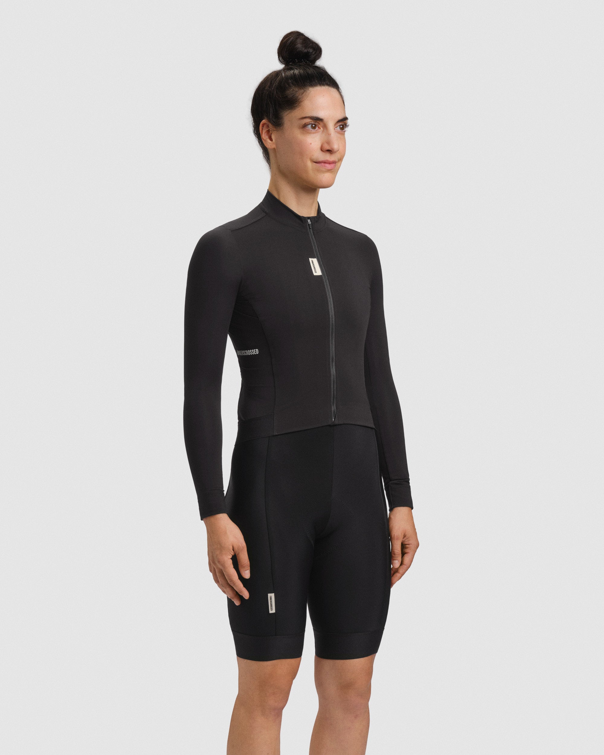 #ROAD JERSEY LS WOMEN BLACK