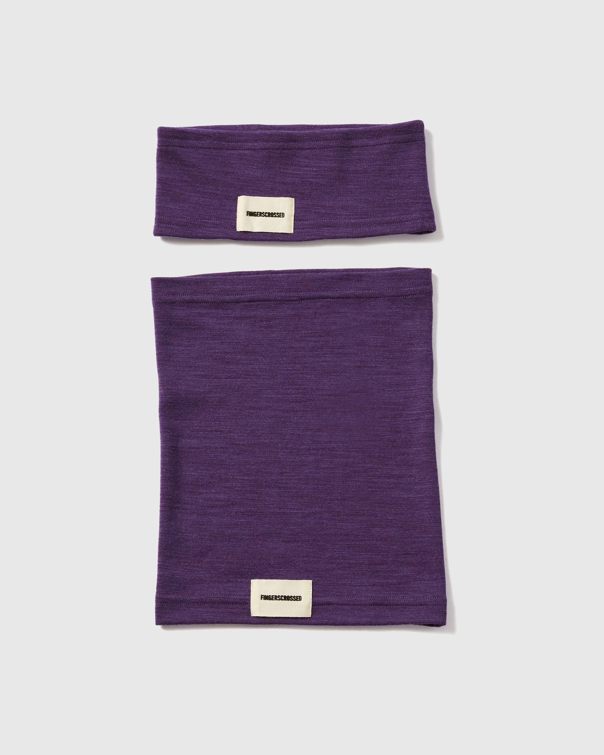 #2 SET HEADBAND + TUBE SCARF VIOLET