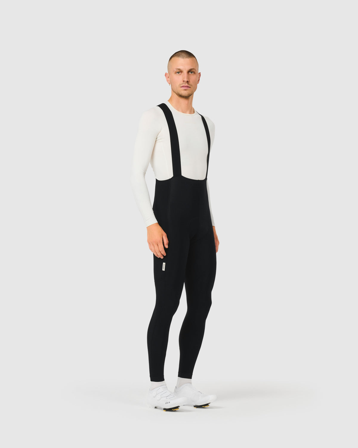 #ROAD BIB LONG THERMAL MEN BLACK