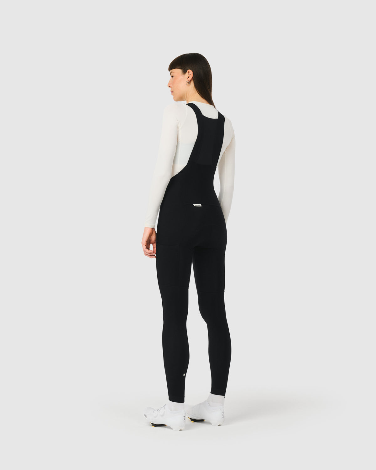 #ROAD BIB LONG THERMAL WOMEN BLACK