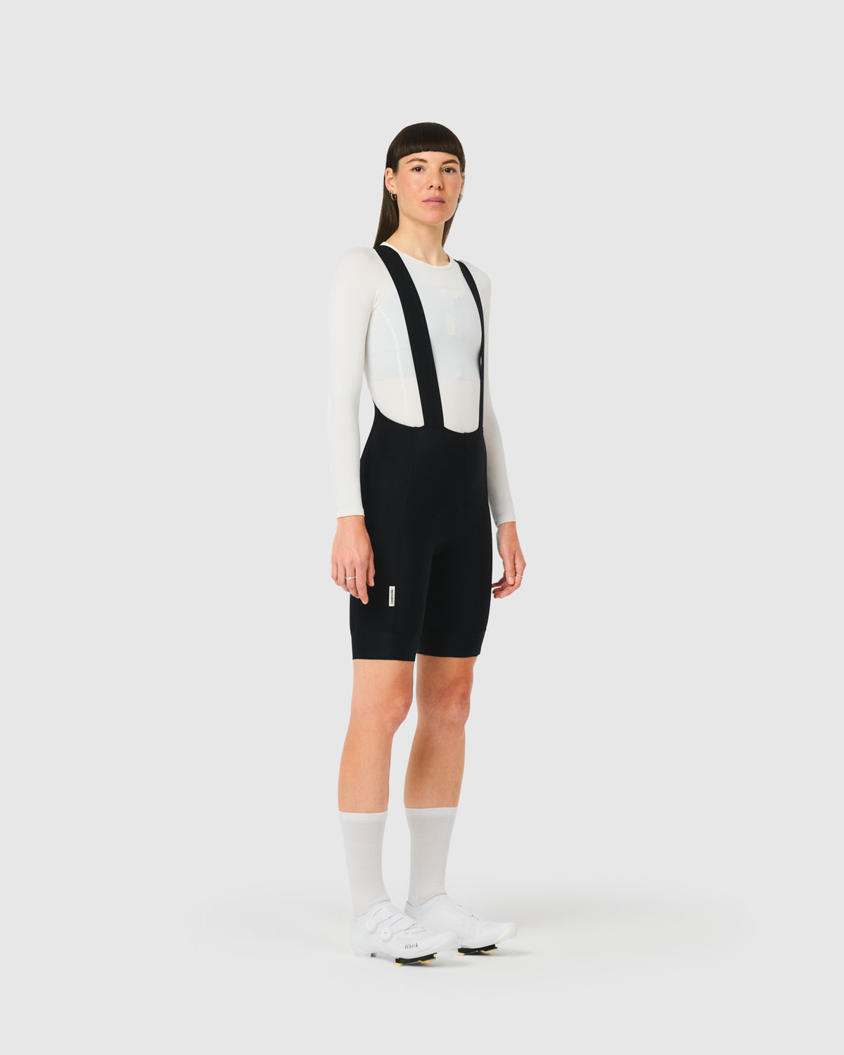 #ROAD BIB THERMAL DAMEN BLACK