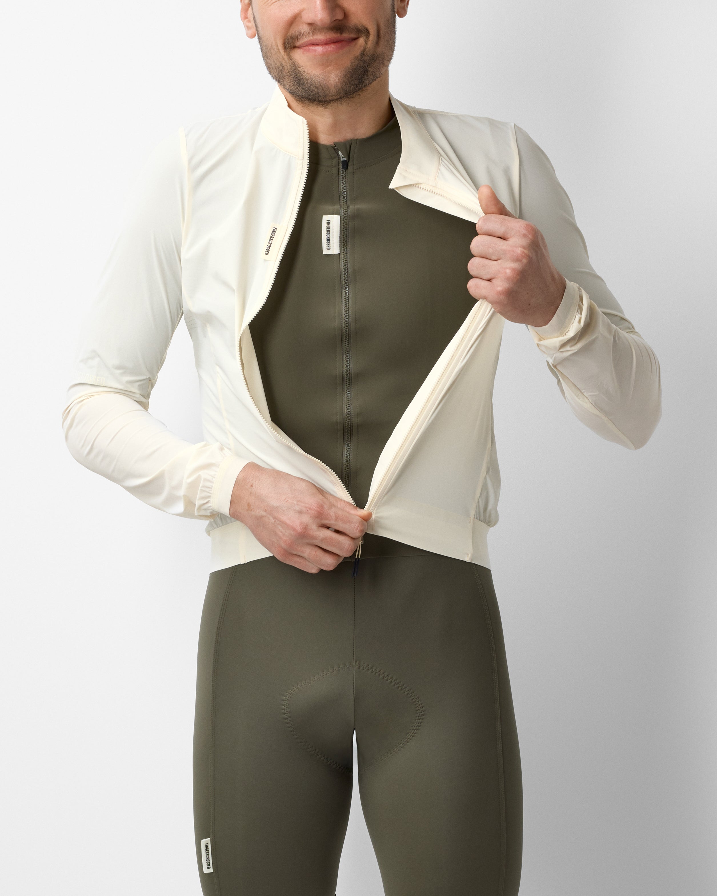 #ROAD WIND JACKET MEN ANTIQUE CREAM