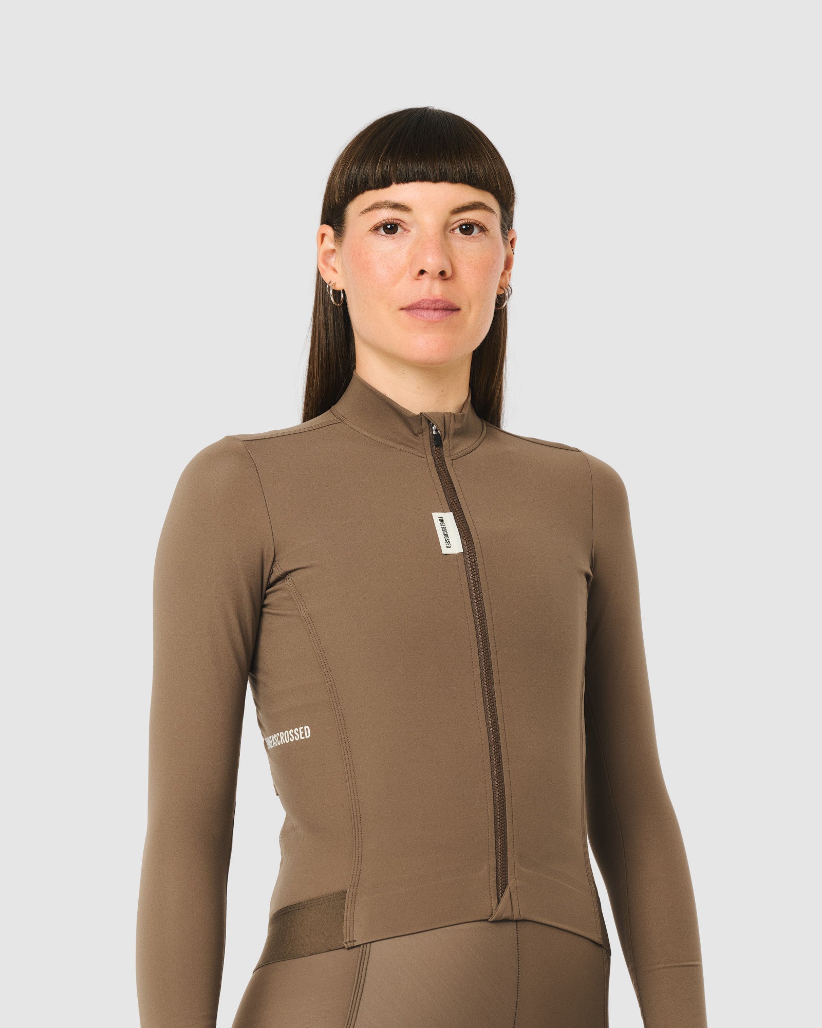 #ROAD JERSEY LS DAMEN GROUND