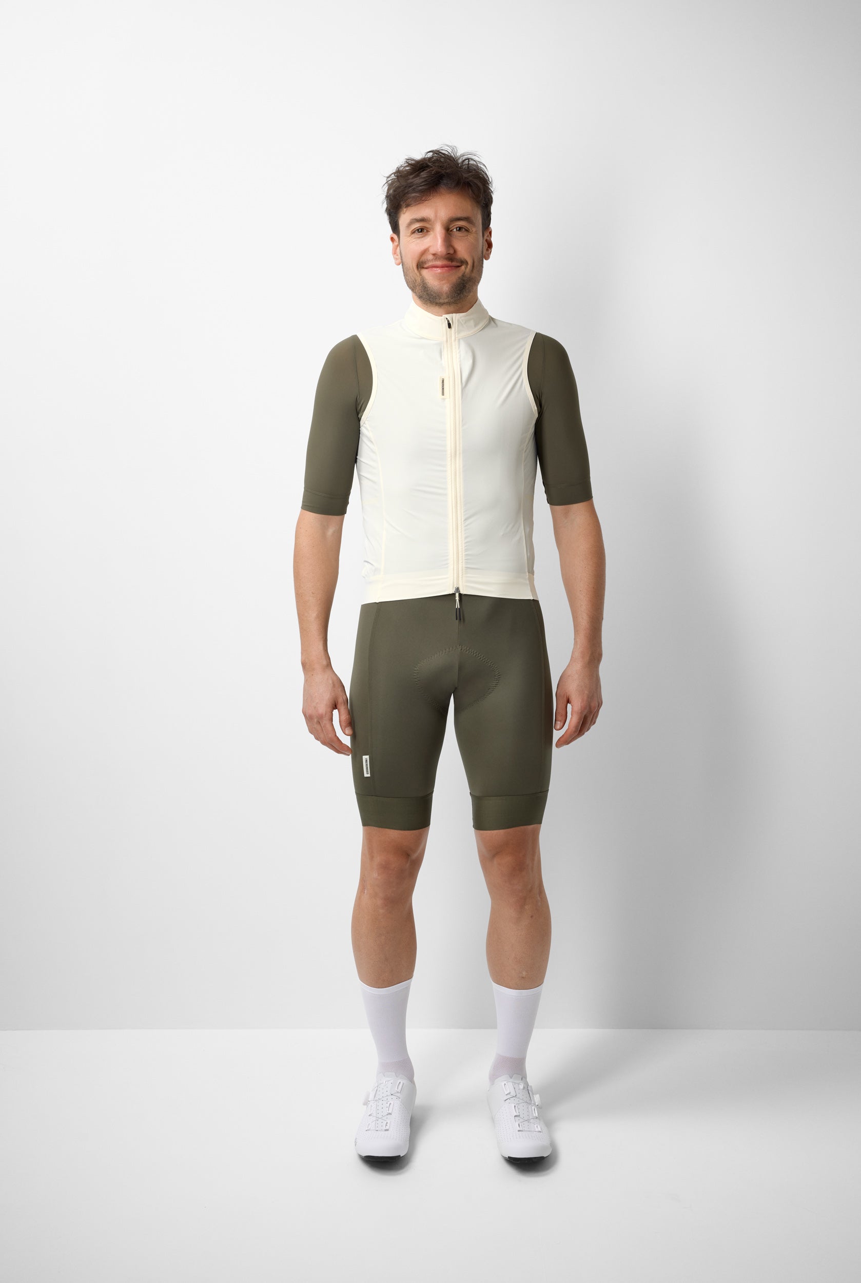 #ROAD WIND VEST HERREN ANTIQUE CREAM