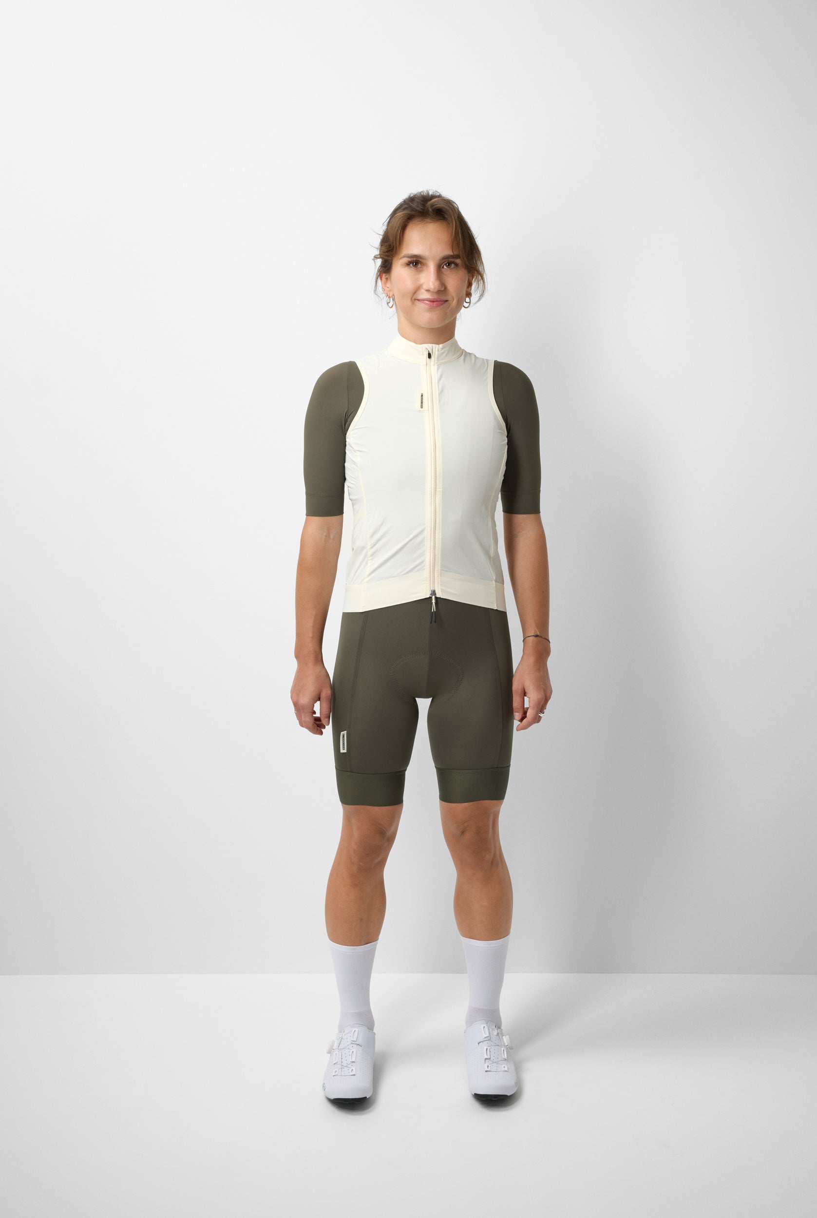 #ROAD WIND VEST WOMEN ANTIQUE CREAM