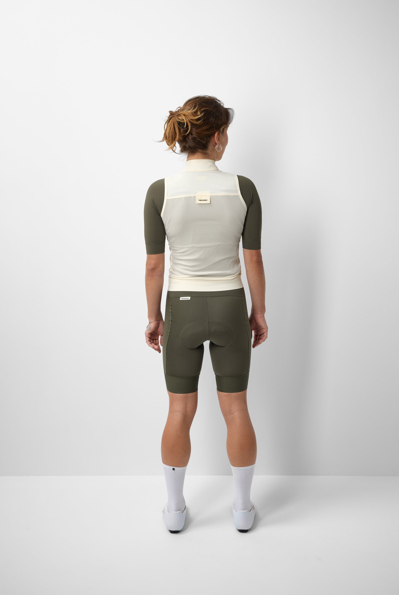 #ROAD WIND VEST WOMEN ANTIQUE CREAM