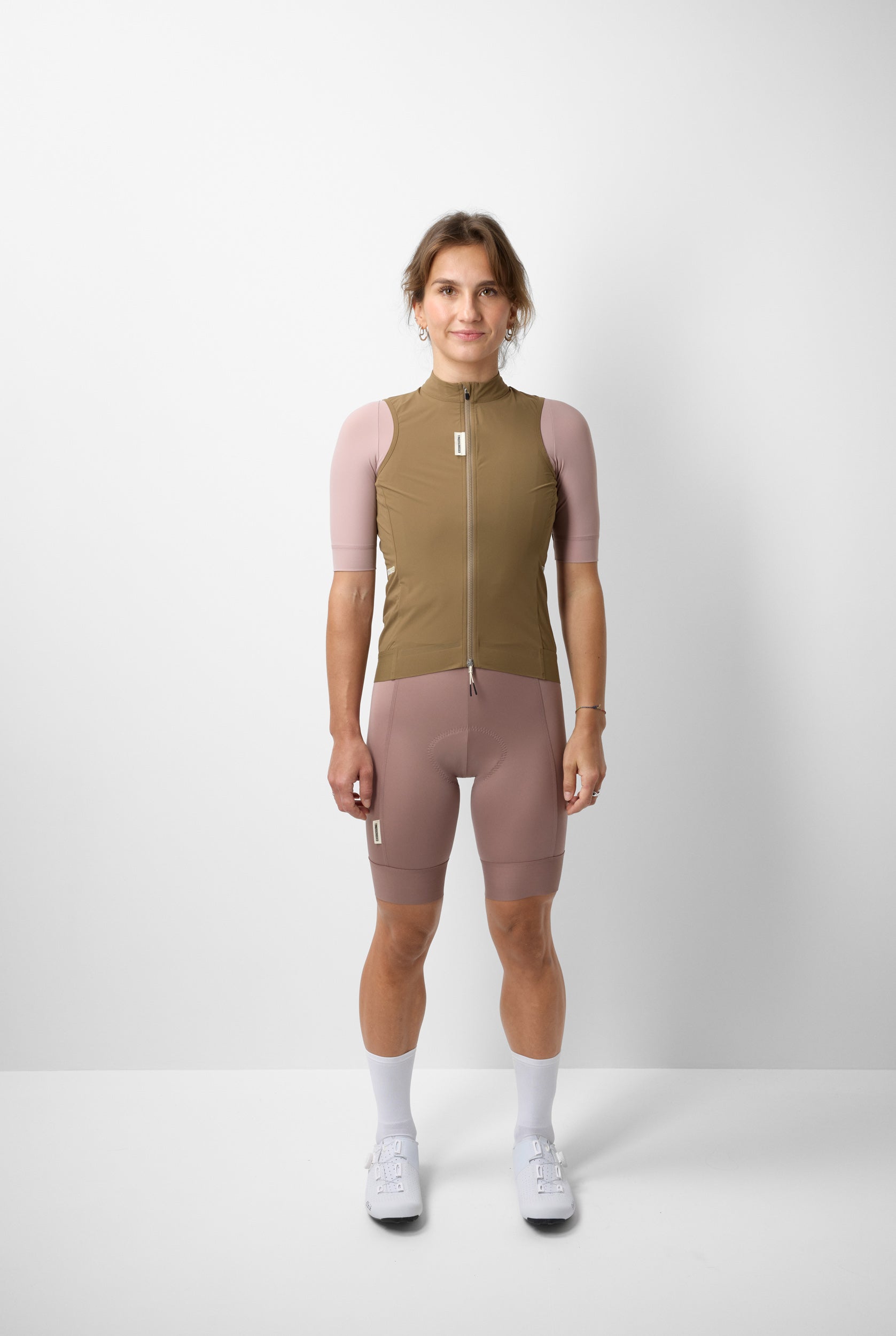 #ROAD WIND VEST WOMEN WALNUT