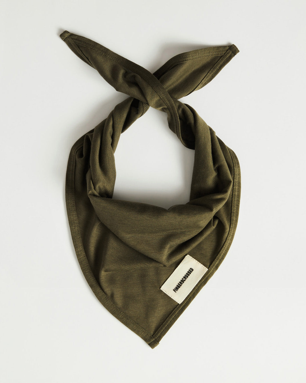 #TRIANGLE SCARF OLIVE