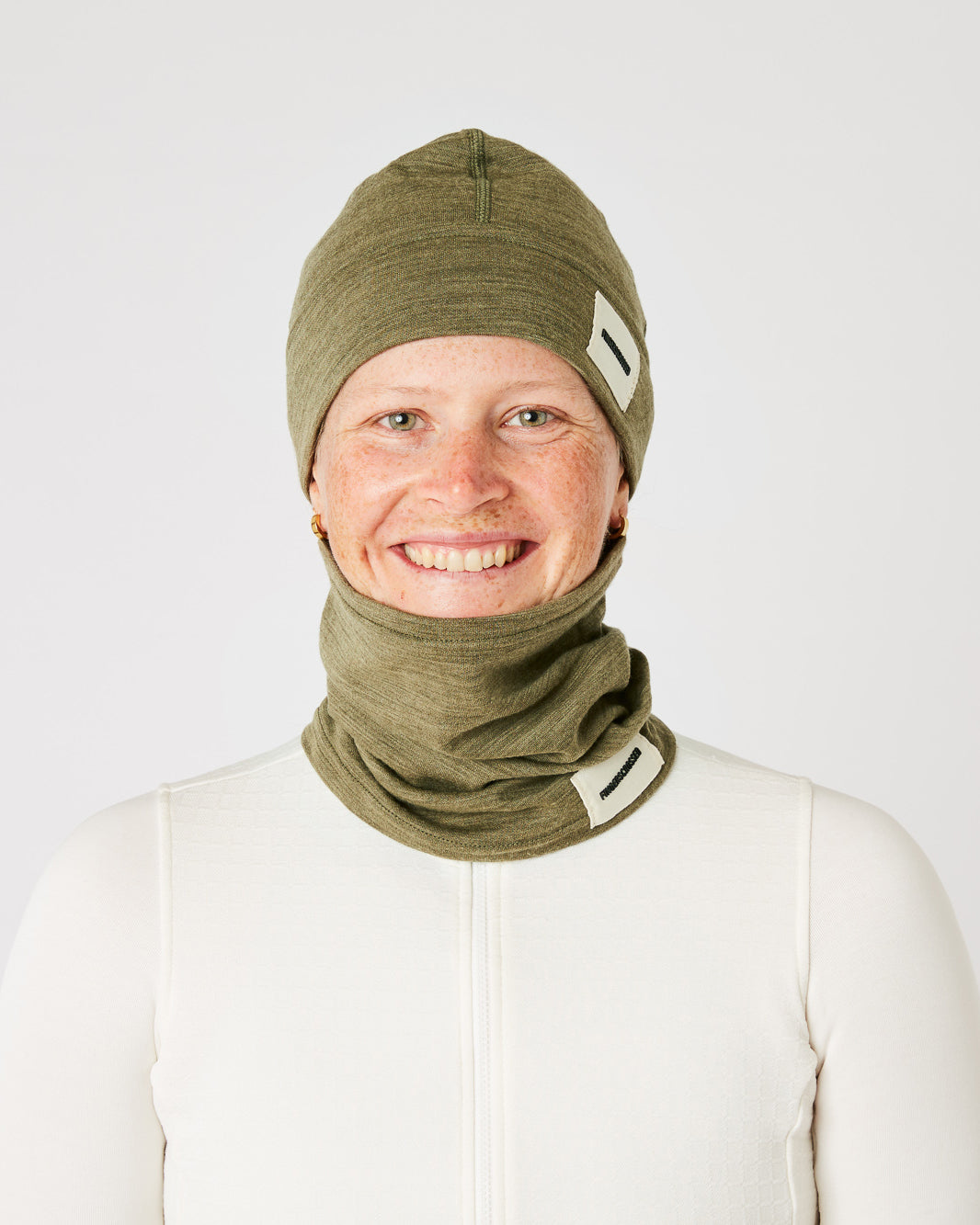 #2 SET BEANIE + TUBE SCARF OLIVE