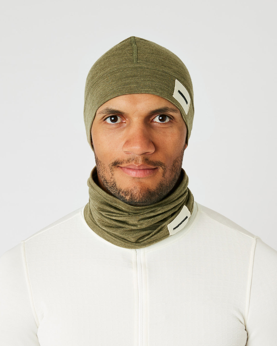 #2 SET BEANIE + TUBE SCARF OLIVE
