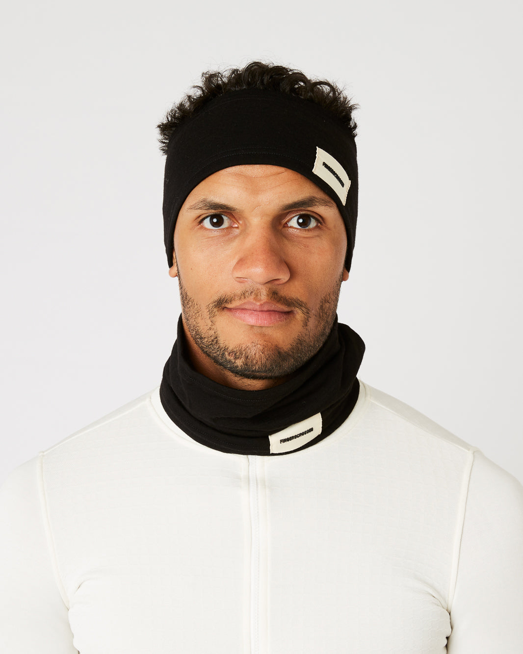#2 SET HEADBAND + TUBE SCARF BLACK